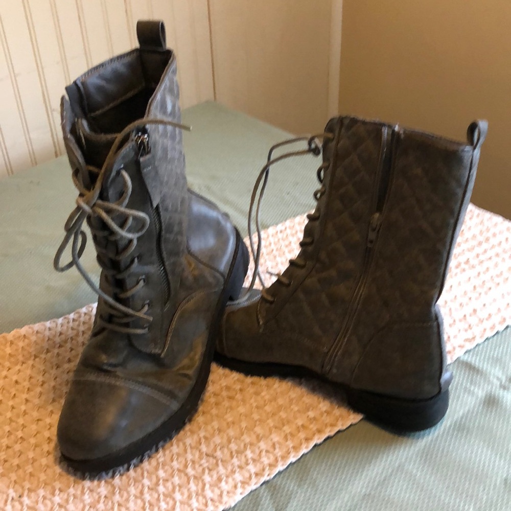 Cute grey ankle boots